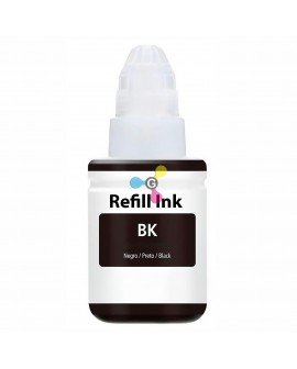 Tinta GI190 Genérica Negra Compatible con Impresoras Canon G1100 G1110 G2100 G2110 G2111 G3100 G3101 X1 Unidad