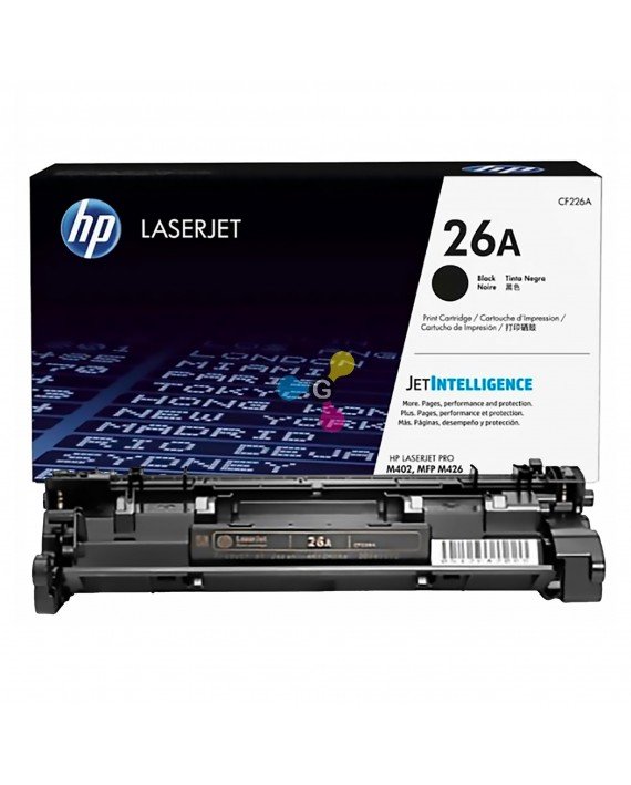 Tóner 26A HP Negro Para Impresoras HP LaserJet Pro M402 M402N MFP M426
