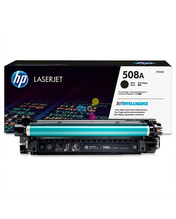 Tóner 508A HP Negro Para Impresoras HP Color LaserJet Enterprise M552 M553