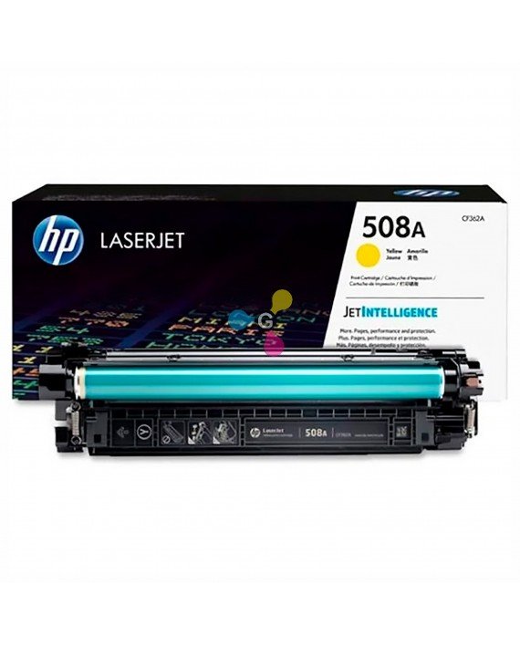 Tóner 508A HP Yellow Para Impresoras HP Color LaserJet Enterprise M552 M553