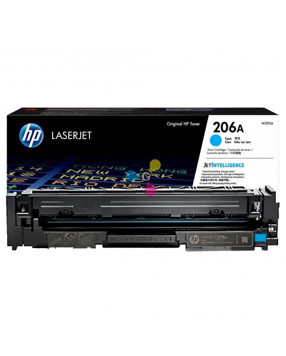 Tóner 206A HP Cian Para Impresoras HP Color LaserJet Pro M255 MFP M282 MFP M283