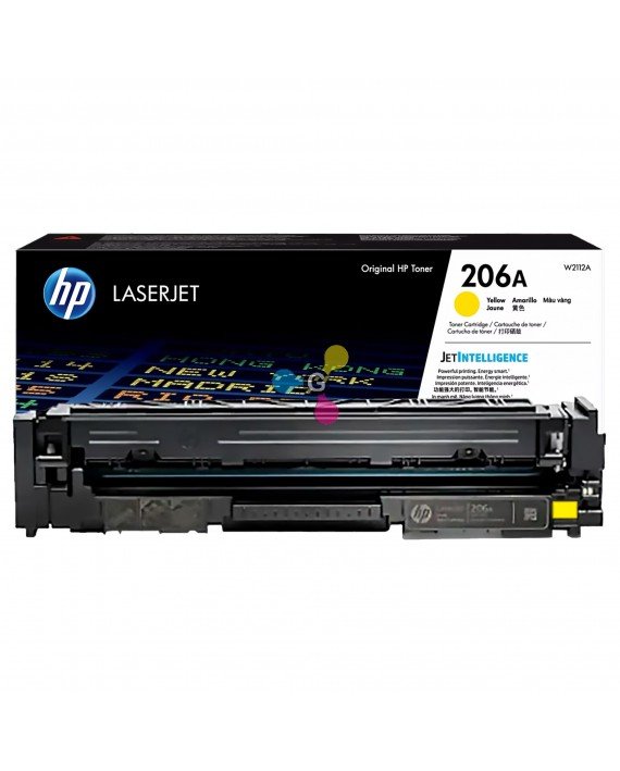 Tóner 206A HP Yellow Para Impresoras HP Color LaserJet Pro M255 MFP M282 MFP M283