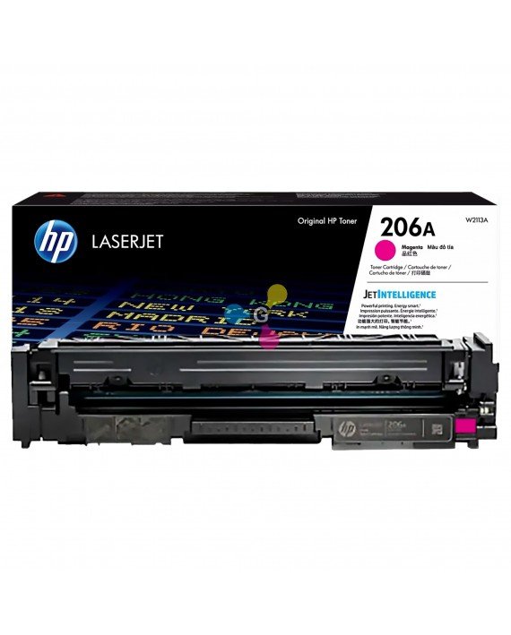 Tóner 206A HP Magenta Para Impresoras HP Color LaserJet Pro M255 MFP M282 MFP M283