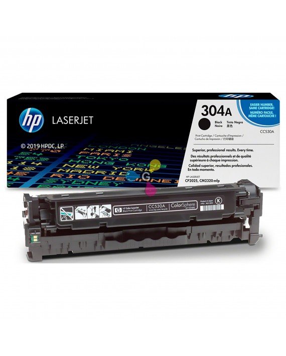 Tóner 304A HP Negro Para Impresoras HP LaserJet CP2025 CM2320 MFP