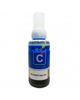 Tinta 673 Genérica Cian Compatible con Impresoras Epson L800 L810 L850 L1800